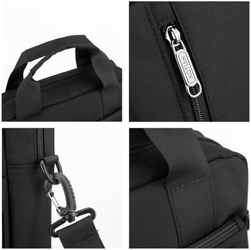 Black oxford travel shoulder bag 13 inch — photo 4