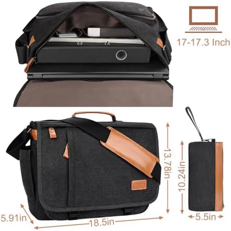 Canvas computer bag with pencil pouch 17 — photo 3