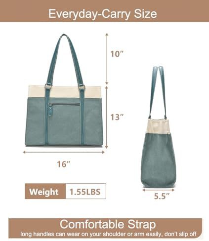 Large canvas shoulder bag with 10 pockets — photo 3