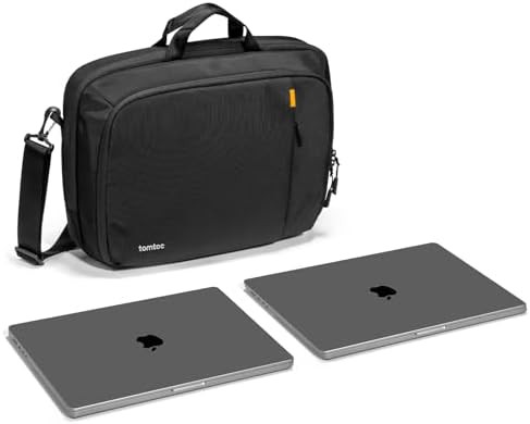 Dual compartment laptop briefcase for sixteen inch