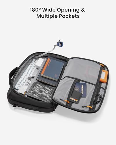 Dual compartment laptop briefcase for sixteen inch — photo 5
