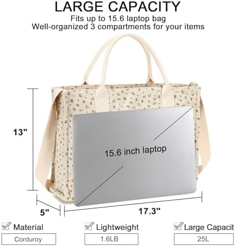 Women Office Briefcase Tote 15.6 Inch — photo 4