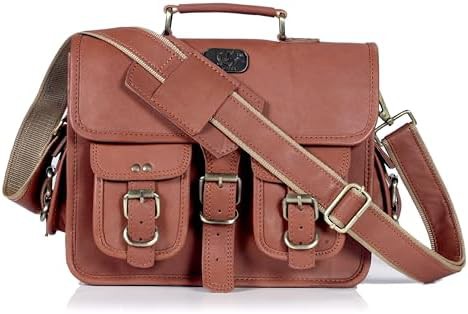 Full Grain Leather Unisex Business Satchel — photo 4