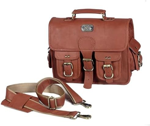 Full Grain Leather Unisex Business Satchel — photo 5