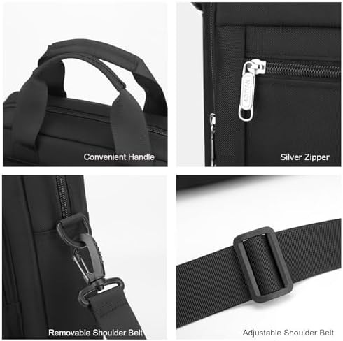 Black professional waterproof crossbody bag 14 inch — photo 4