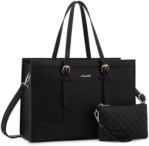 Classic PU leather computer work bag