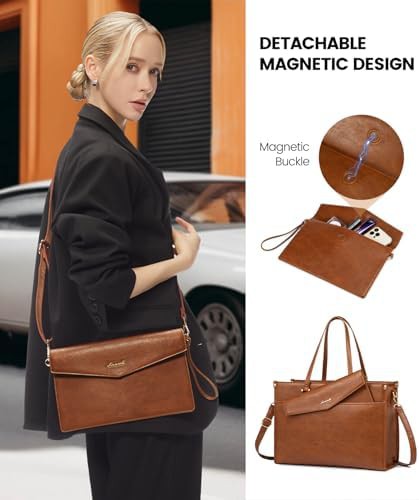 Two in One Work Purse Laptop Tote — photo 5