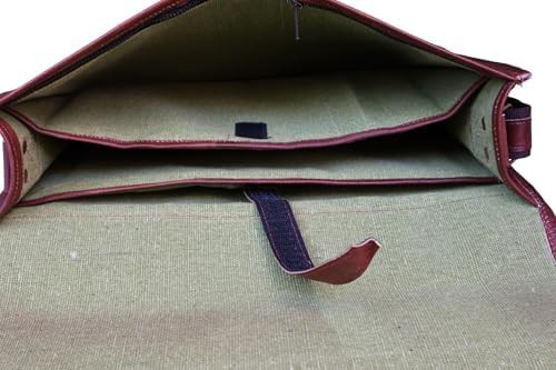 Genuine leather full flap briefcase — photo 5