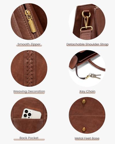 Vintage leather work briefcase 13 in — photo 5