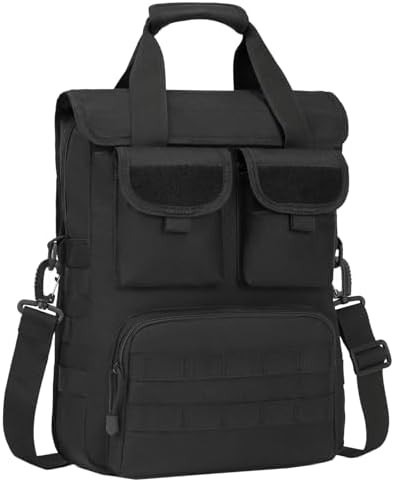 Black Tactical Nylon MOLLE Briefcase