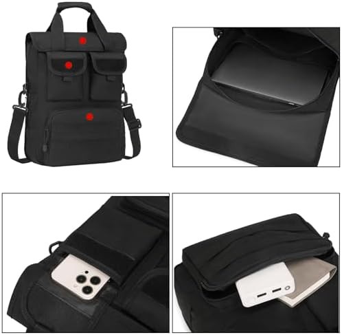 Black Tactical Nylon MOLLE Briefcase — photo 5