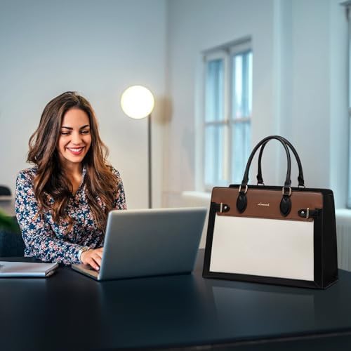 Waterproof PU leather office shoulder tote — photo 3