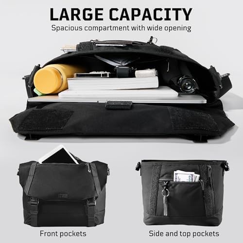 Military Style Black Nylon Crossbody — photo 3