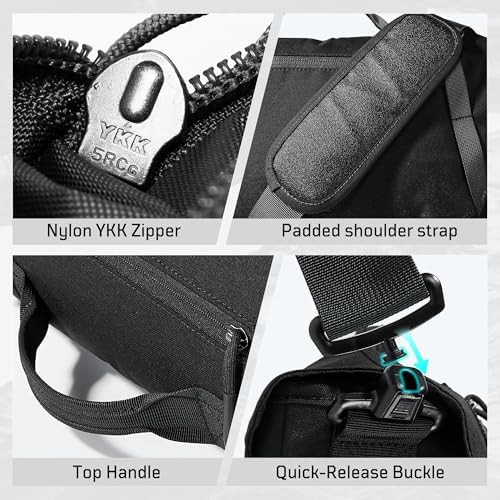Military Style Black Nylon Crossbody — photo 5