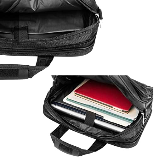 Black nylon waterproof briefcase 13 in — photo 5