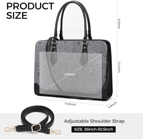 Professional Faux Leather Work Tote 15.6 — photo 4