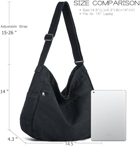 Unisex Canvas Messenger Style Tote Bag — photo 5