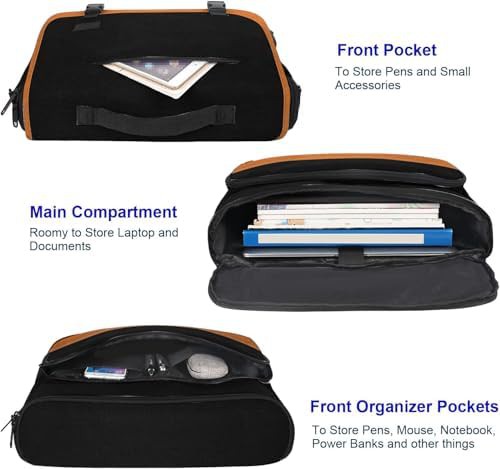College satchel with multi-compartment design 15.6 in — photo 4