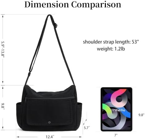 Vintage canvas multi-compartment crossbody satchel — photo 4