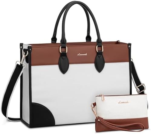 Waterproof faux leather computer briefcase 15.6