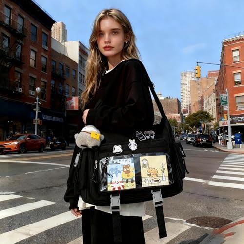Black kawaii ita messenger bag 15.6 in — photo 3